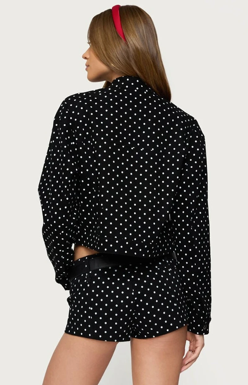 Edikted Tabitha Polka Dot Jacket