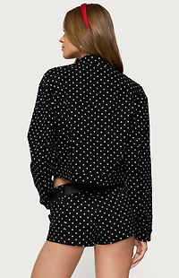 Edikted Tabitha Polka Dot Jacket