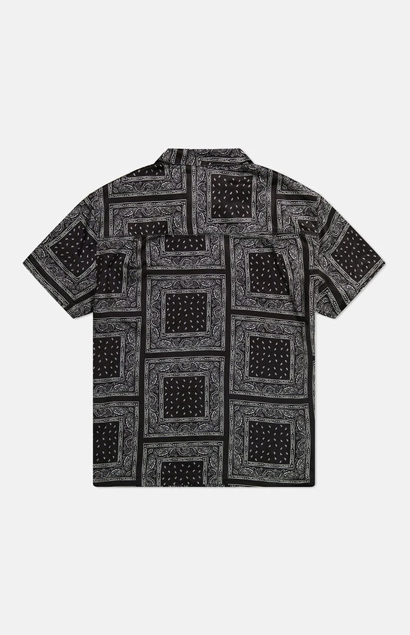 WeSC America Inc Black Bandana Camp Shirt