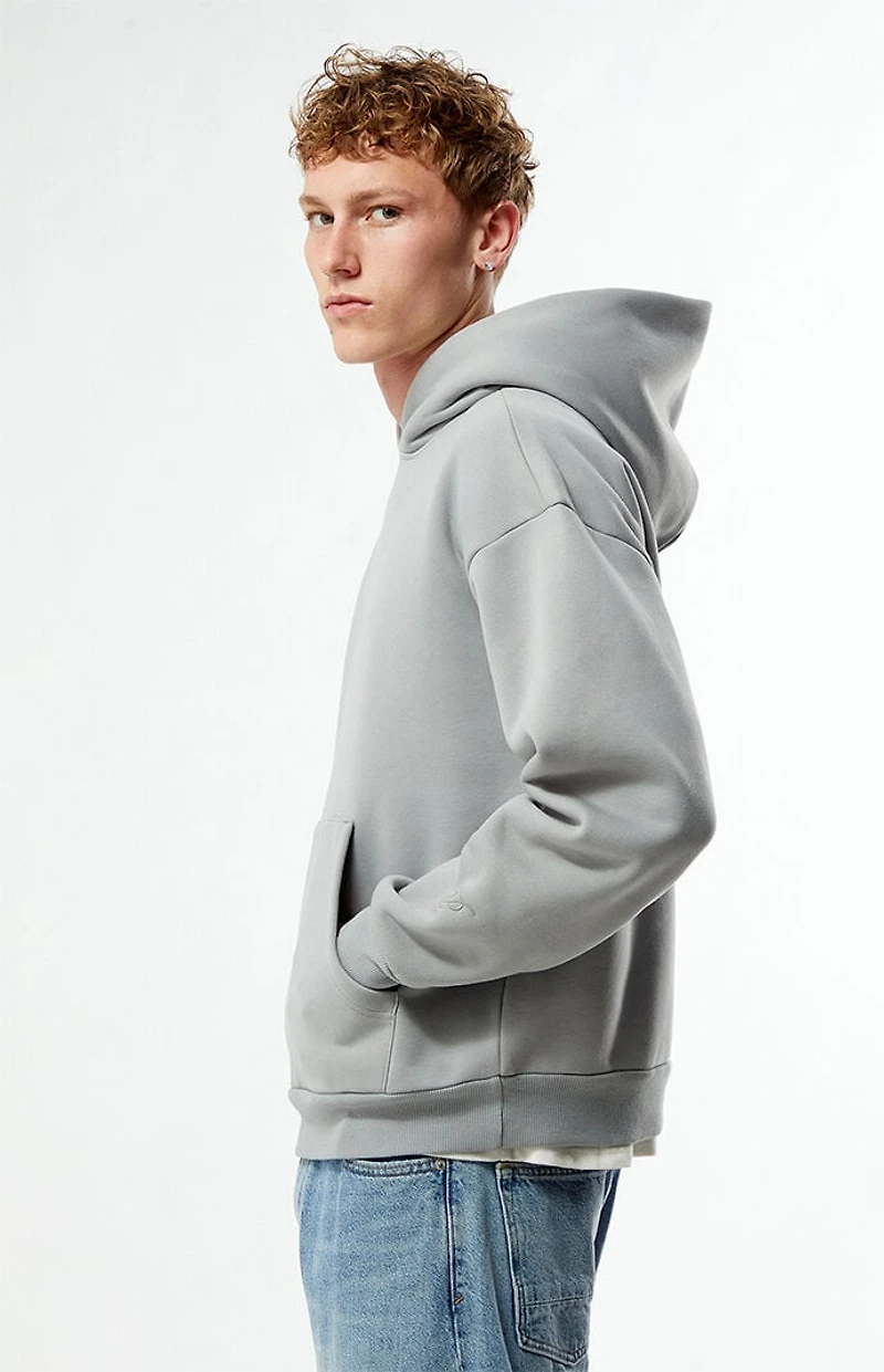 Pacsun Silver Solid Pullover Hoodie