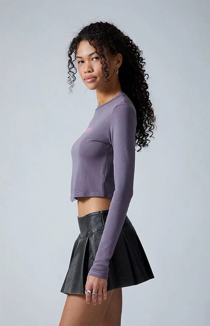 Third Charm Melrose City Star Long Sleeve Cropped T-Shirt