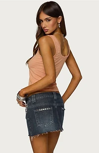 Edikted Demea Studded Graphic Tank Top