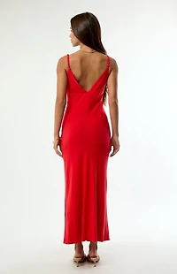 Rhythm Sunny Days Linen Bias Midi Dress