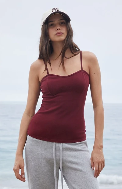 John Galt Burgundy Tank Top