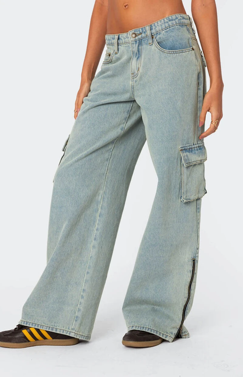Edikted Andi Low Rise Cargo Jeans