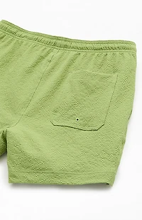 Pacsun Green Sail Seersucker 4.5" Swim Trunks