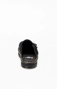 Dr Martens Black Zebzag Suede Slingback Platform Mules