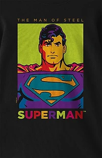 Kids Superman Pop Color Art Long Sleeve T-Shirt