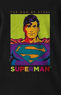 Kids Superman Pop Color Art Long Sleeve T-Shirt