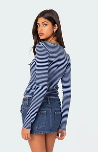 Edikted Jocelyn Striped Top