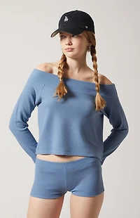 PAC 1980 Active Aspen Waffle Knit Quinn Micro Shorts