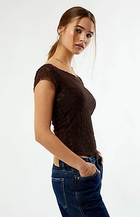 Beverly and Beck Beth Open Lace Top