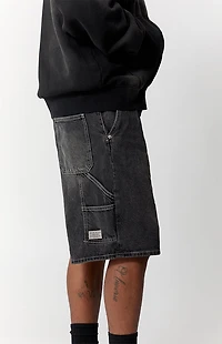 Pacsun Parker Baggy Jean Shorts Carpenter Black