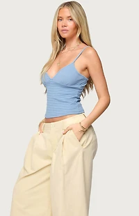 Edikted Hemsley Striped Ribbed Tank Top