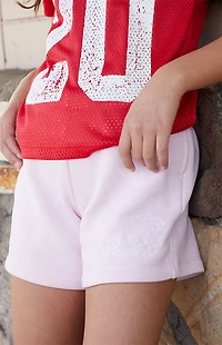 Pacsun Kids Rose Embroidered Sweat Shorts
