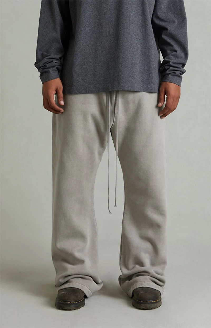 Fear of God ESSENTIALS Smoke Grey Fleece Flare Sweatpants