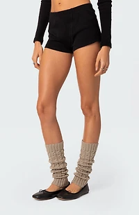 Edikted Rebekah Ribbed Shorts