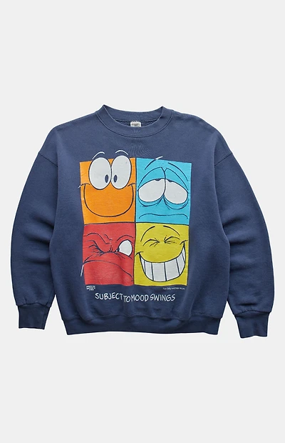 PS VINTAGE 90s Subject to Mood Swings Crew Neck Sweatshirt