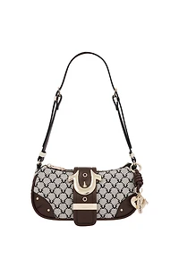 True Religion Signature Horseshoe Zip Top Bag