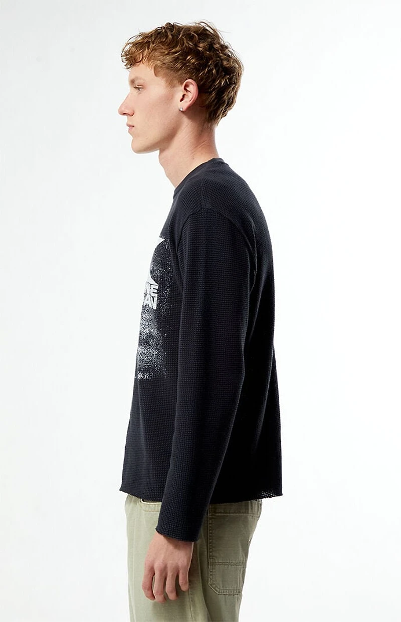 Pacsun People Change Waffle Knit Long Sleeve Shirt
