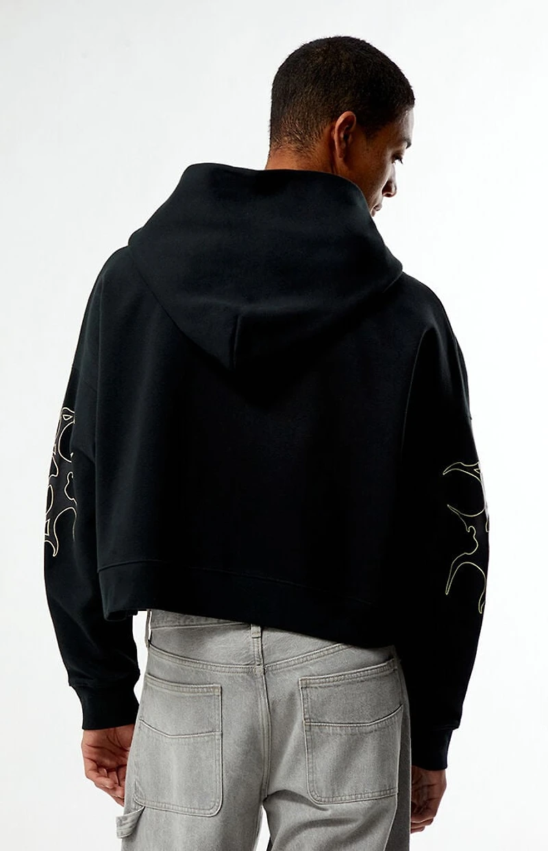 Pacsun Obscura Cropped Full Zip Hoodie