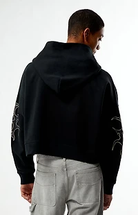 Pacsun Obscura Cropped Full Zip Hoodie
