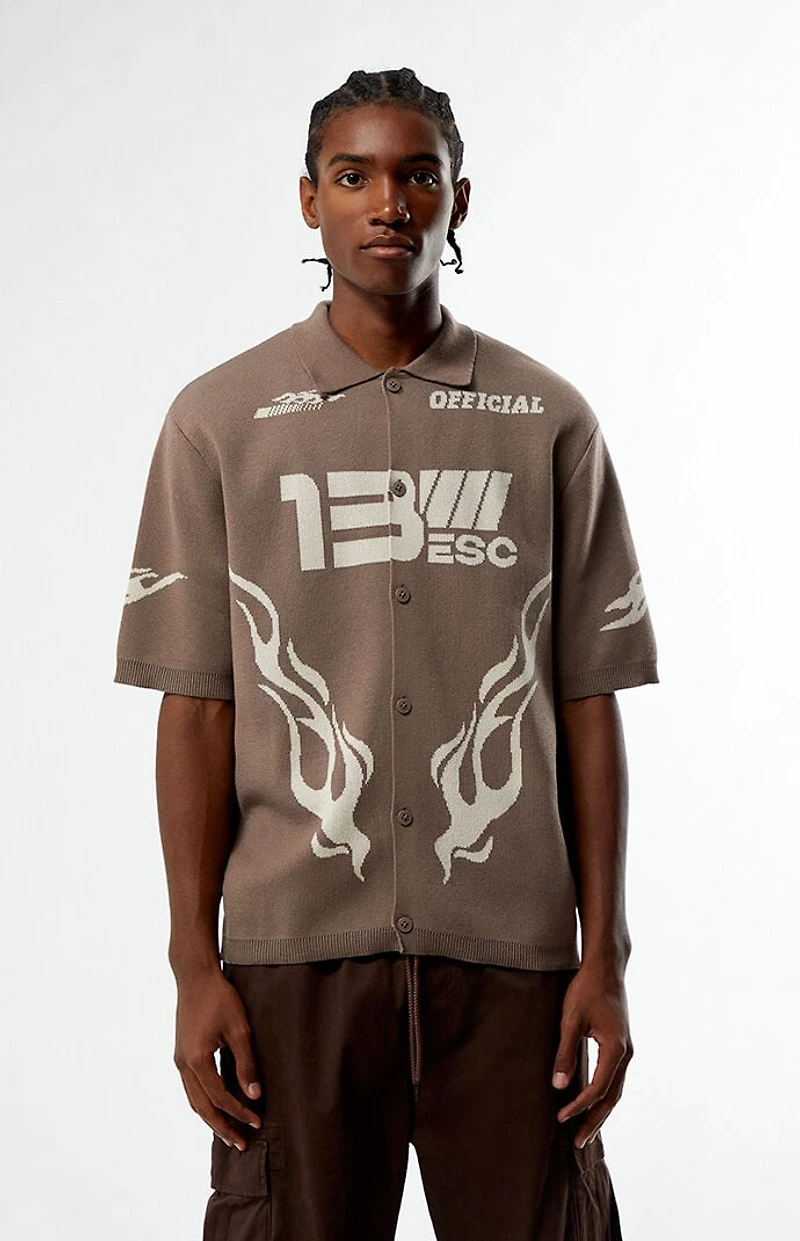 Pacsun 13 ESC Polo Sweater Shirt