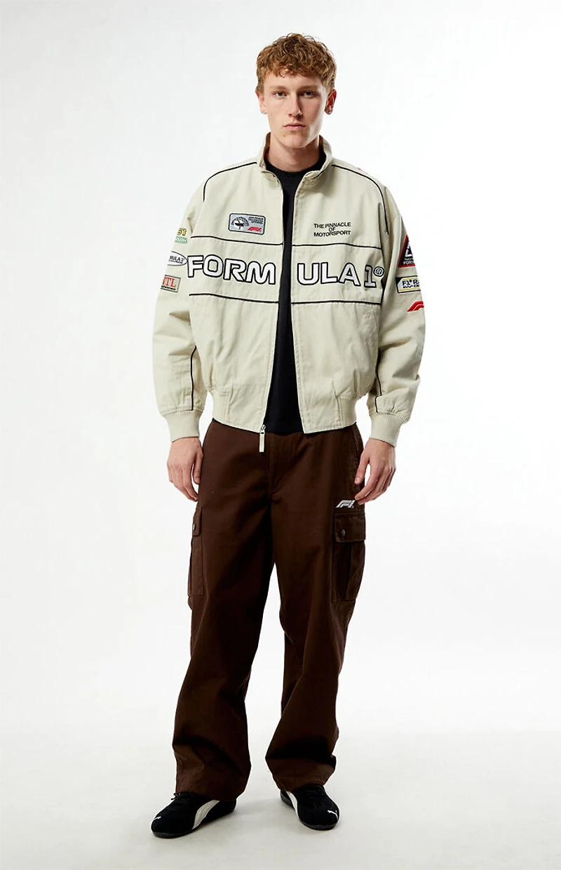 Formula 1 x Pacsun Las Vegas Beige Pole Position Jacket