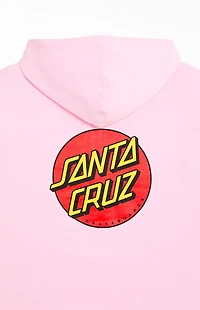 Santa Cruz Pink Classic Dot Zip Up Hoodie
