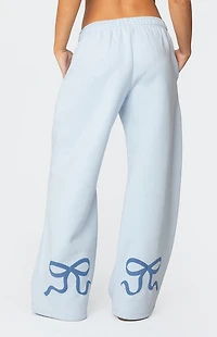 Edikted Bonney Bow Detail Sweatpants