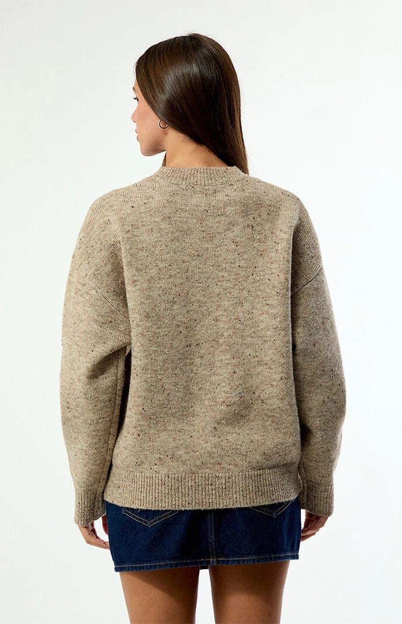Rhythm Rumi Speckle Knit Crew Neck Sweater