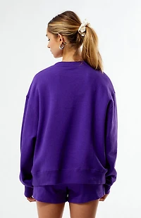 WILD COLLECTIVE x Pacsun LSU Tigers Applique Crew Neck Oversized Sweatshirt