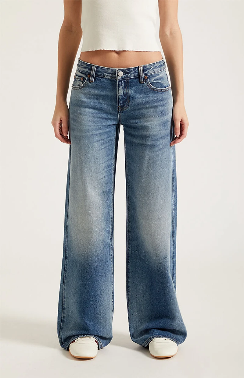 Pacsun Casey Low Rise Baggy Jeans Medium Indigo