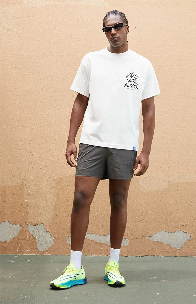 A.R.C. Active Dark Gray Nylon Volley Shorts