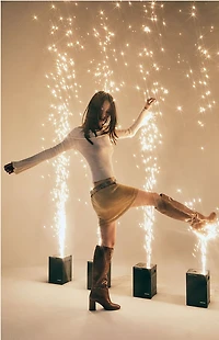 Third Charm Shine Mini Skirt