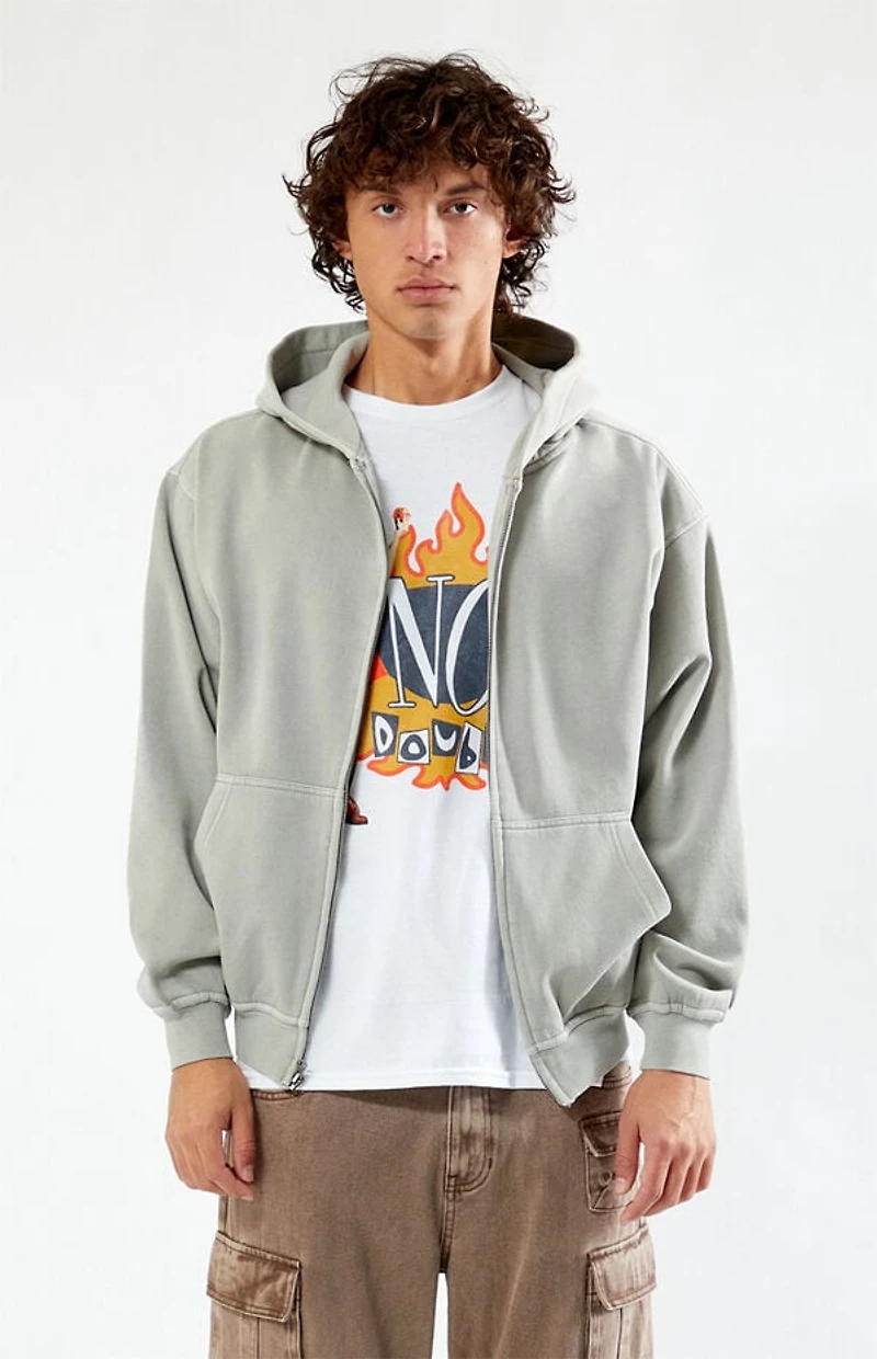 Pacsun Vintage Washed Full Zip Hoodie