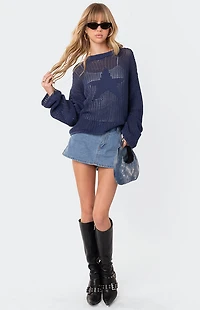 Edikted Seeing Stars Oversized Sweater