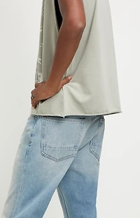 Pacsun Jordan Baggy Bootcut Jeans Medium Blue