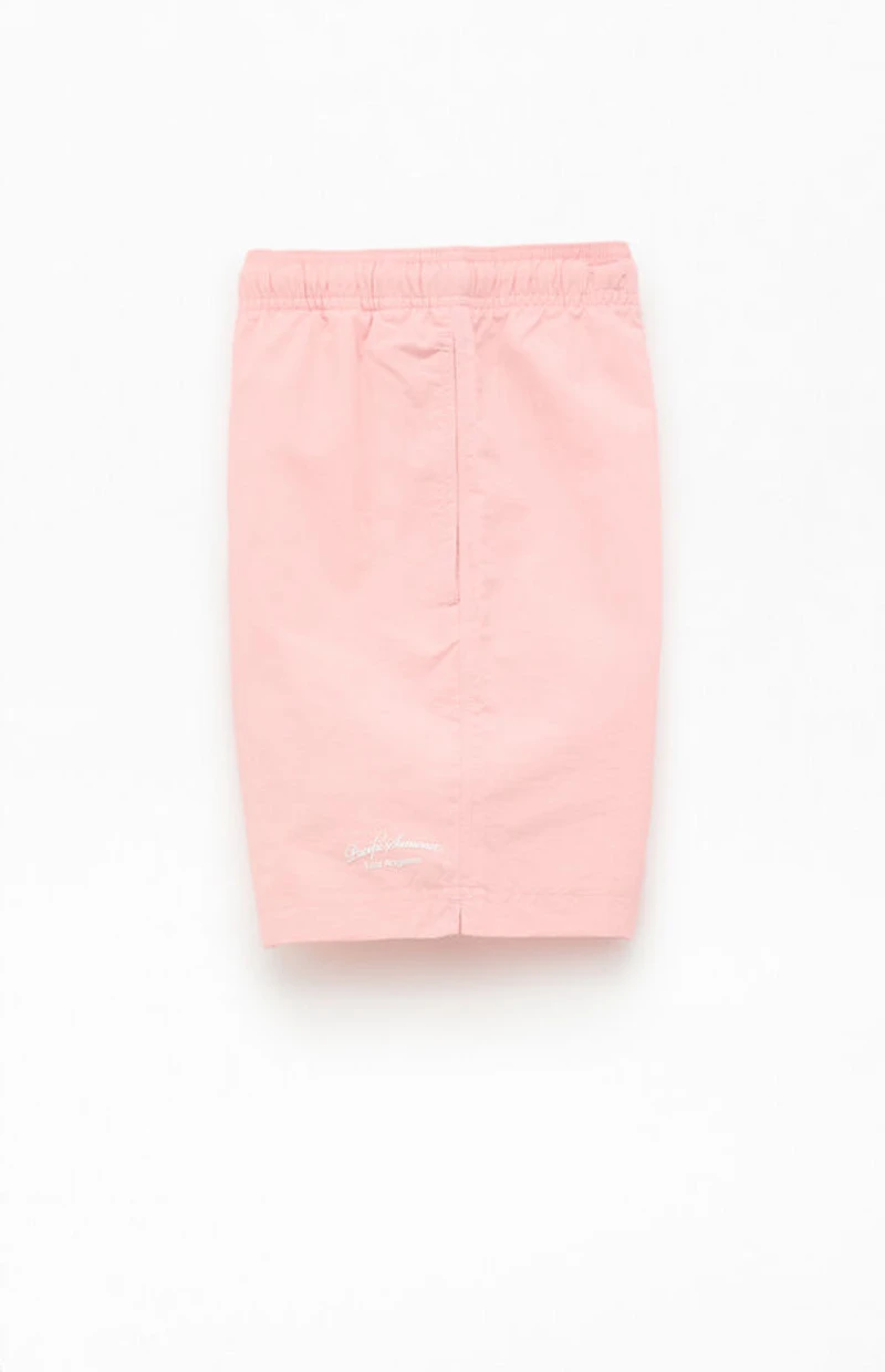 Pacsun Pink Collegiate 6.5" Swim Trunks