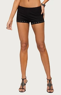 Edikted Ariadna Studded Micro Shorts