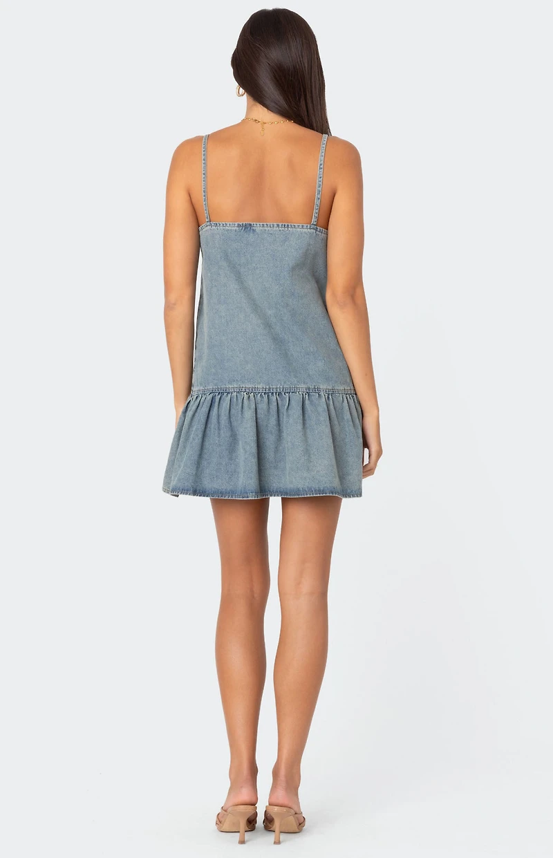 Edikted Dylan Denim Mini Dress
