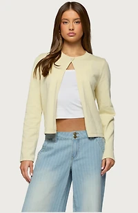 Edikted Jenie Split Front Knit Cardigan