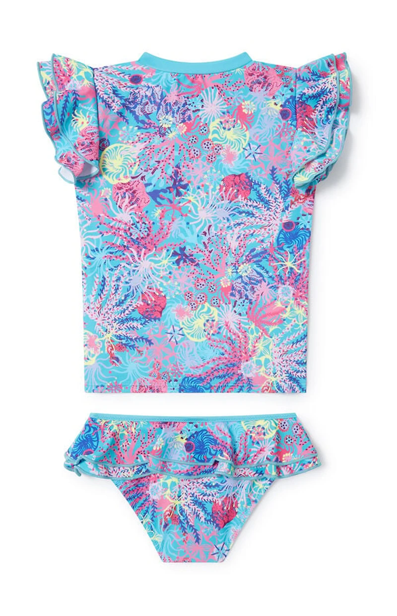 Boardies Kids Coral Rash Guard Set