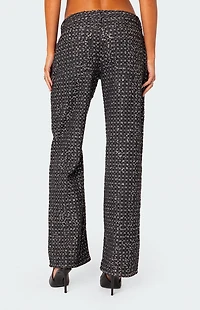 Edikted Nyah Sequin Loose Fit Jeans
