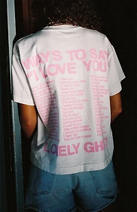 LONELY GHOST White Ways To Say I Love You T-Shirt