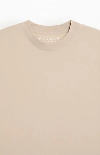 Pacsun Tan Premium Cropped T-Shirt