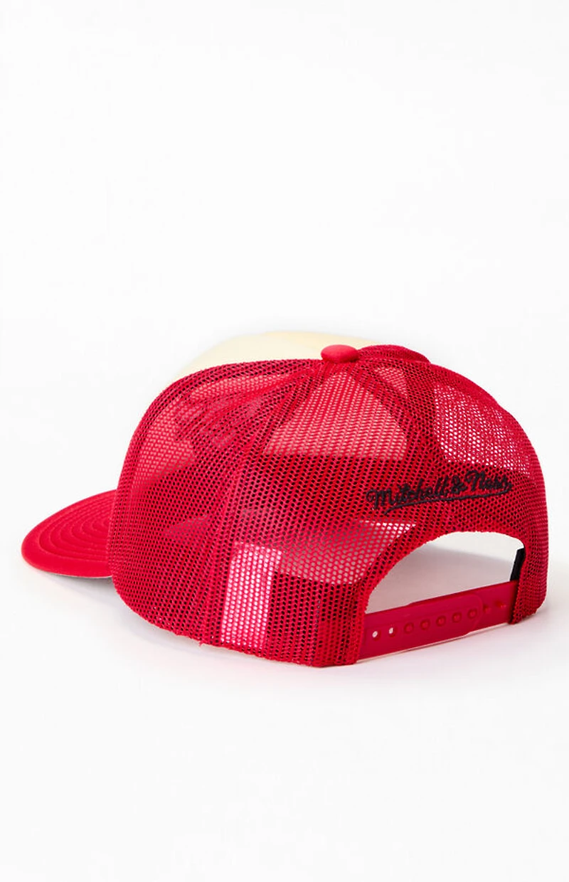 Mitchell & Ness Chicago Bulls Vintage Block Trucker Hat