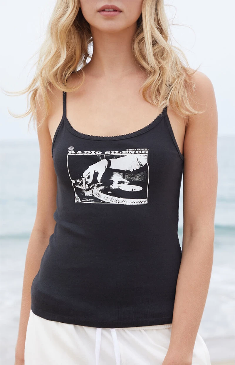 John Galt Skylar Radio Silence Tank Top