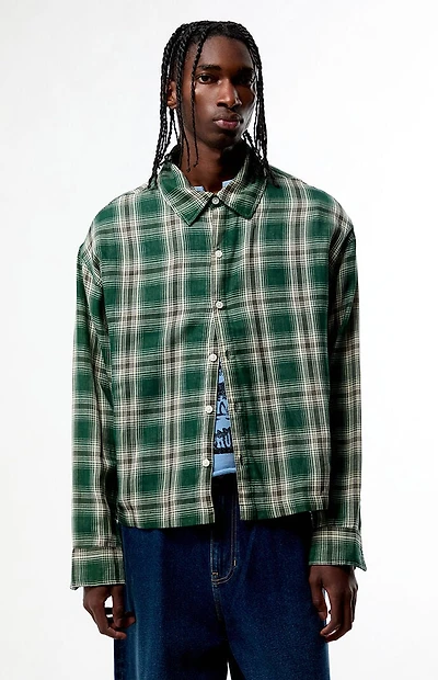 Pacsun Halo Plaid Long Sleeve Shirt