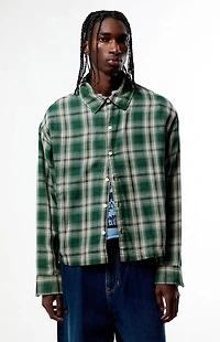 Pacsun Halo Plaid Long Sleeve Shirt